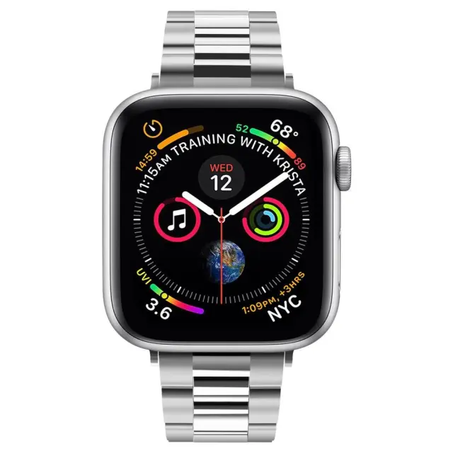 SPIGEN MODERN FIT BAND APPLE WATCH 8 / 9 / 10 / 11 / SE (40 / 41 / 42 MM) SILVER 3