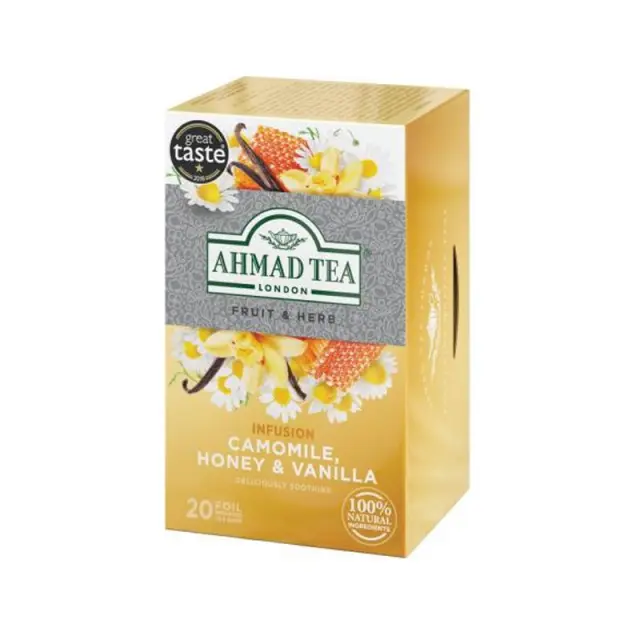 Ahmad Tea CAMOMILE HONEY & VANILLA (Fruit & Herb) - 20 φακελάκια