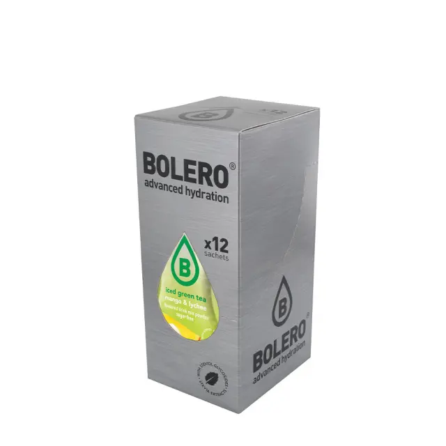 Bolero Iced Green Tea Mix Mango and Lychee, 12 x 8 g