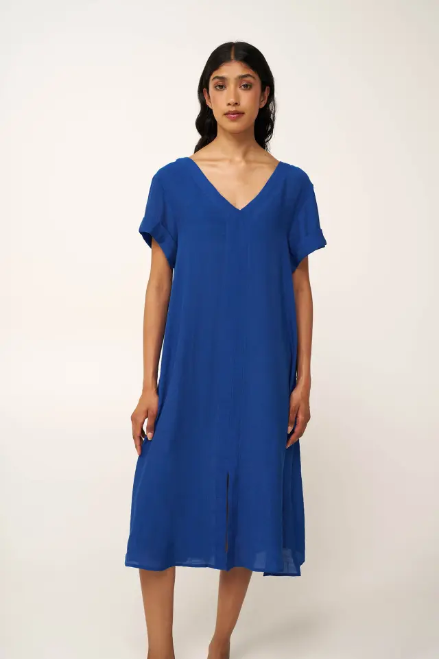 Φόρεμα Θαλάσσης σε Άνετη Γραμμή Vamp 24455 BLUE QUARTZ