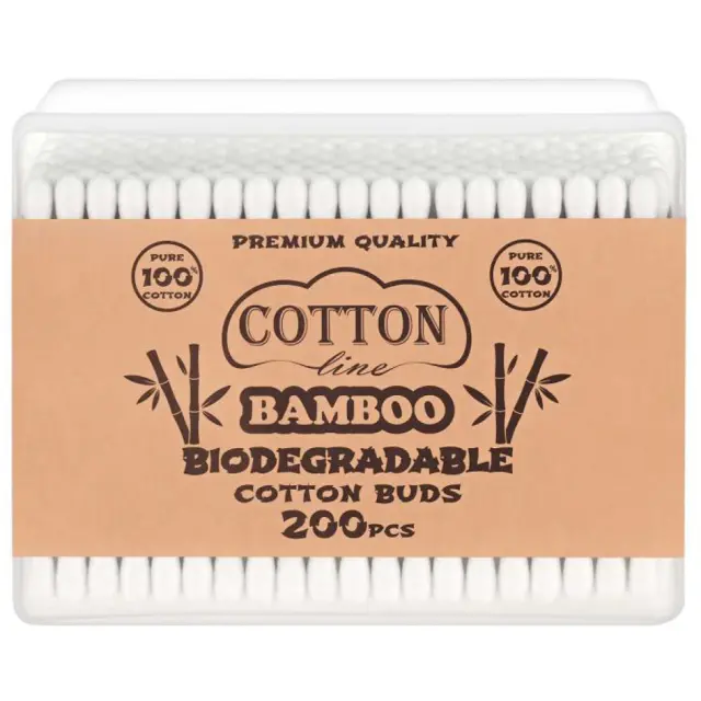 COTTON LINE Μπατονέτες Bamboo 200τεμ