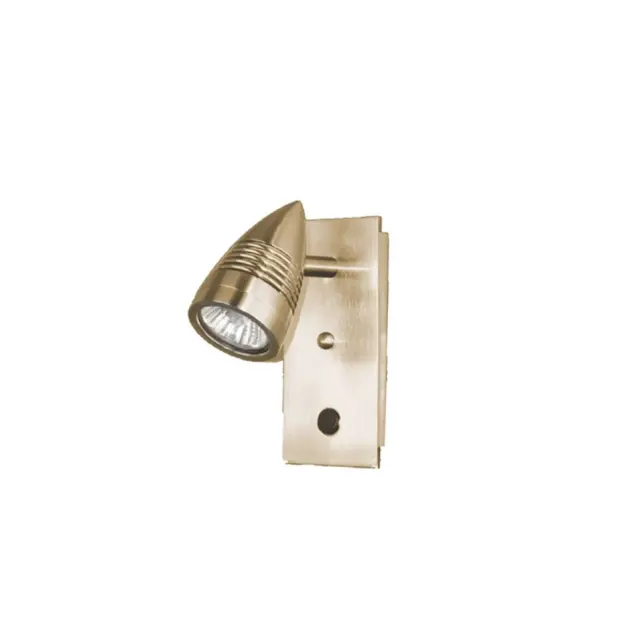 AcaLight Offer NETTO ΦΩΤΙΣΤΙΚΟ ΕΠΙΤΟΙΧΟ ΜΠΡΟΝΖΕ ΜΕΤΑΛΛΙΚΟ ΣΥΜΒΑΤΙΚΟ 1ΧGU10 IP20 Φ6Χ110Χ150mm