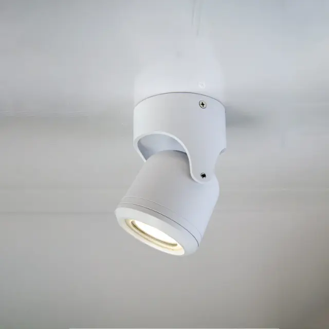 it-Lighting Crescent 1xGU10 Outdoor Spot White D:90x90x130mm (80206024)