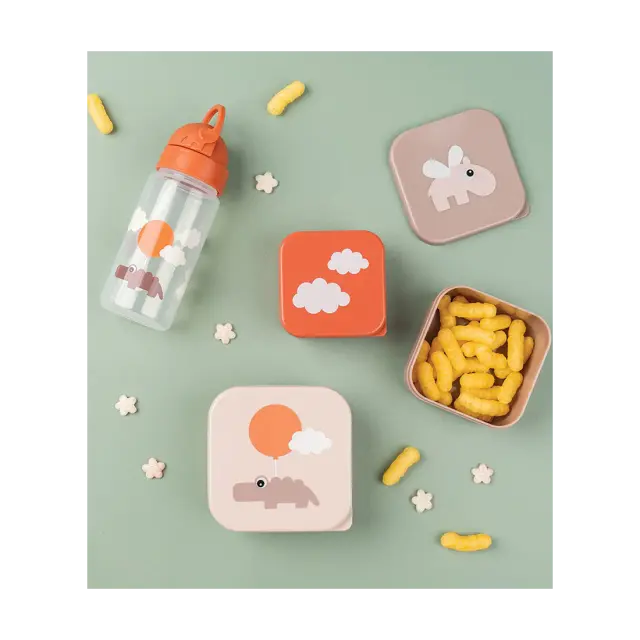 Σετ 3 Τεμαχίων Snack Box Done by Deer Happy Clouds Powder 240ml 370ml 540ml BR77641 3