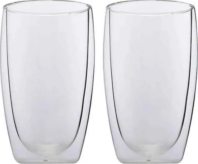 Maxwell & Williams Σετ 2 Ποτήρια Διπλού Τοιχώματος Borosilicate Glass Blend 450ml Διάφανα
