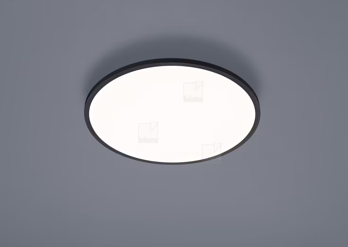 Φωτιστικό Οροφής LED RACK Ultra-Flat Στρογγυλό Μαύρο Ματ 21W 2900K Dimmable IP20