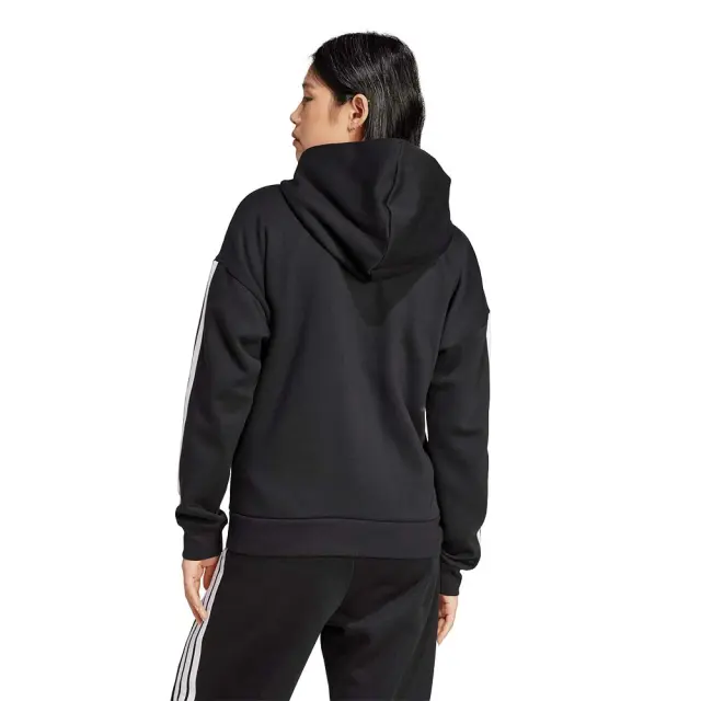 adidas Sportswear Women's 3Stripes Fleece Full-Zip Hoodie Μαύρο JE1283 (adidas Sportswear) 2