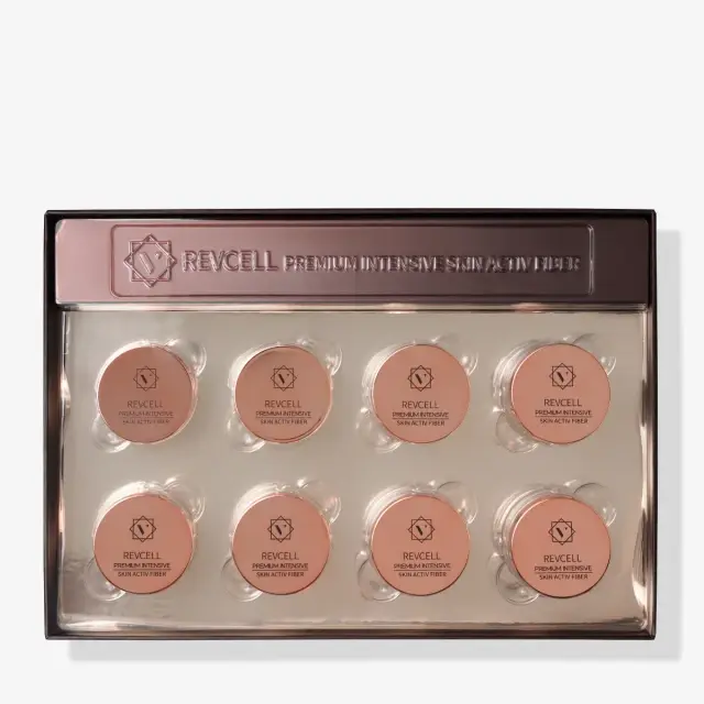 Revcell - Σετ Premium Intensive Skin Activ Fiber - Σετ Σύσφιξης Προσώπου με Νήματα -eπαγγελματική εντατική θεραπεία 8 Εβδομάδων