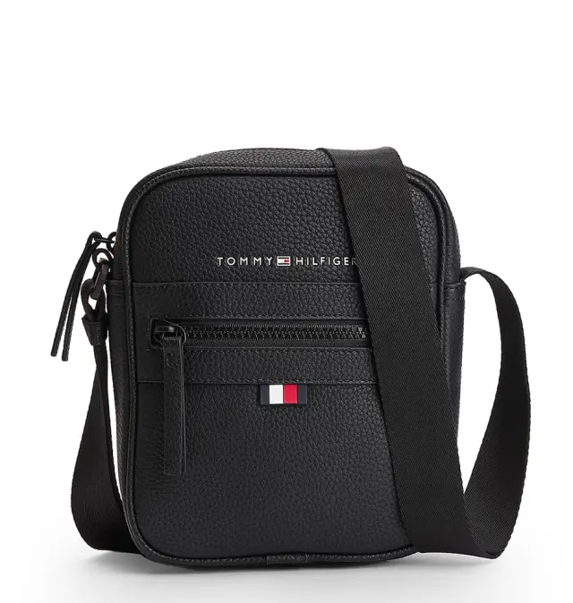 Τσάντα TOMMY HILFIGER 9504 Essential Mini Reporter Μαύρο