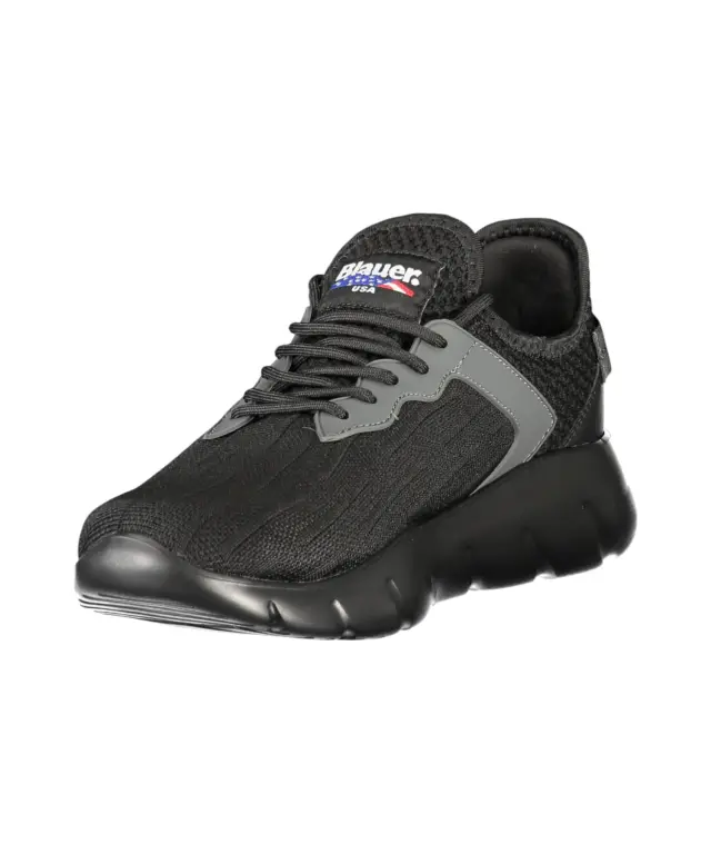 Blauer - Ανδρικά Sneakers S5HULETT01KNI-BBK Μαύρο 3