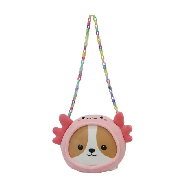 Λούτρινη Τσάντα Ώμου Σκυλάκι 20εκ Squishcuties / 623090 (Luna)