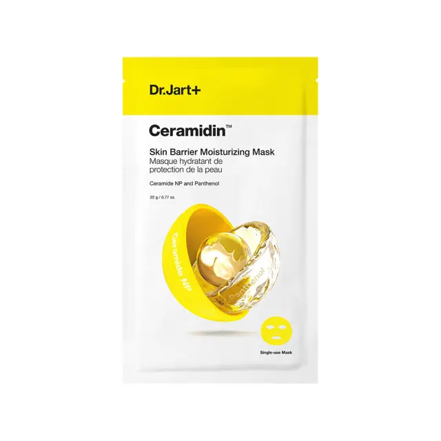 Dr. Jart+ Ceramidin Skin Barrier Moisturizing Mask Ενυδατική Μάσκα Προσώπου για Ξηρή Επιδερμίδα, 22ml