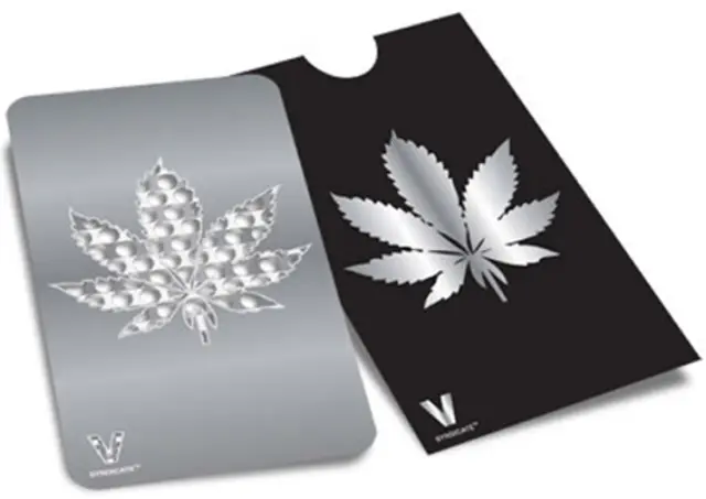 V-syndicate Credit Card Grinder Σχέδιο Leaf