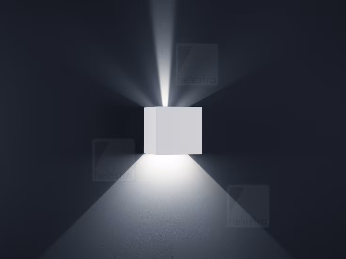 Απλίκα Τοίχου LED SIRI44 7W Λευκή Ματ IP54 με Διπλό Φωτισμό Πάνω & Κάτω Άσπρο