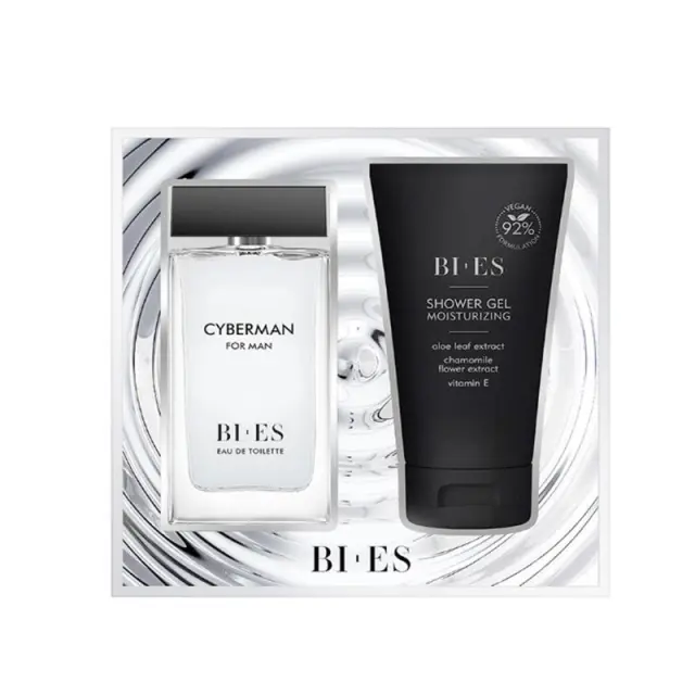 BI-ES Ανδρικό Αρωματικό Σετ Cyberman: Eau de Toilette 90ml + Shower Gel 150ml
