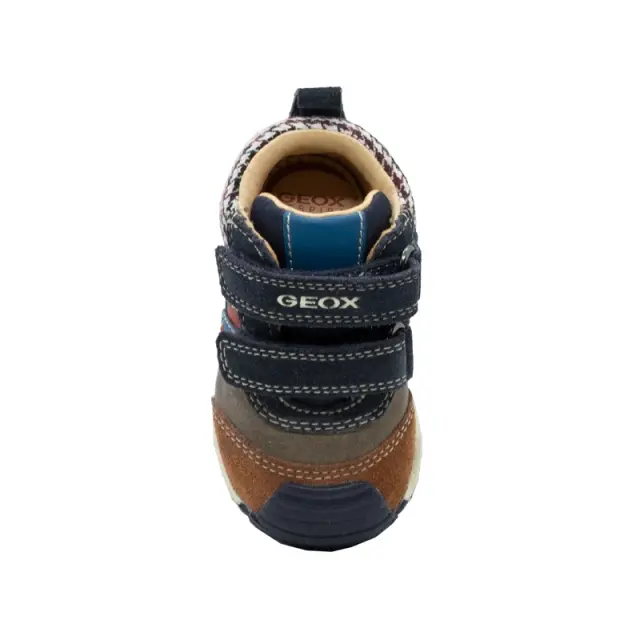 Μποτάκι GEOX Καφέ με καρό λεπτομέρεια B0446A 0CL22 C6MF4 - 19 3