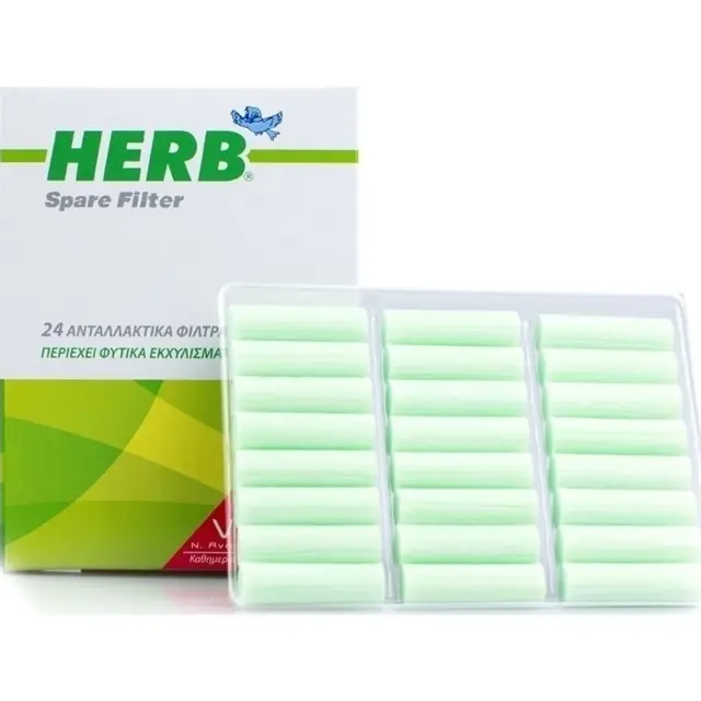 Herb Πίπες Spare Filter Ανταλλακτικά Φίλτρα Τσιγάρου, 24 τεμάχια 2