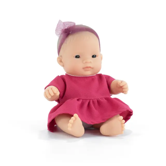 MINILAND DOLLS MINILAND ΜΩΡΟ ΚΟΥΚΛΑ ΑΣΙΑΤΙΣΣΑ 21 CM ΜΕ ΡΟΥΧΑΛΑΚΙΑ