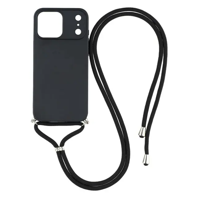Θήκη με Κορδόνι για τον Λαιμό για iPhone 17 Pro Max/ 18 Pro Max- Black OEM 2