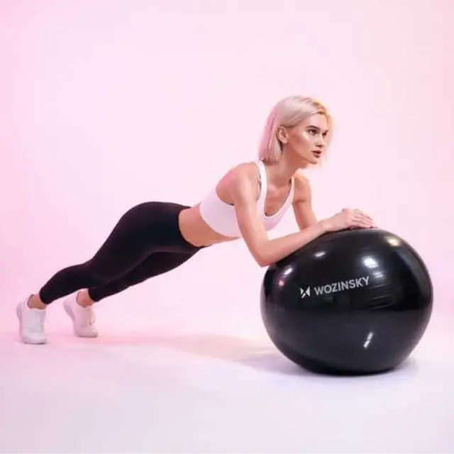 Wozinsky WGB65BB Μπάλα Γυμναστικής 65 cm Μαύρη 2