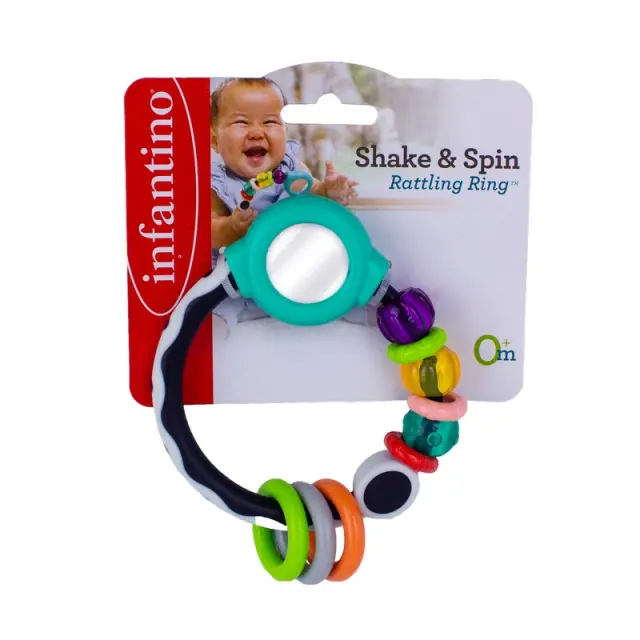 INFANTINO SHAKE & SPIN RATTLING RING 2