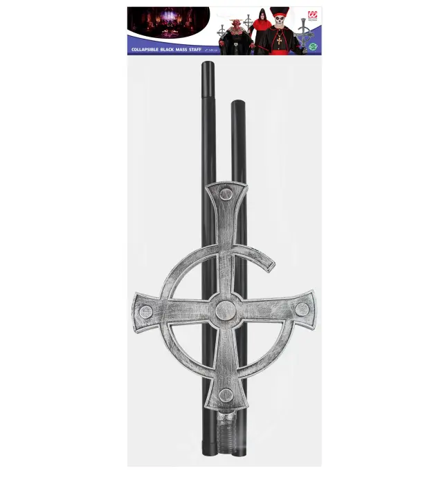 Αποκριάτικο Αξεσουάρ Μπαστούνι Black Mass 145εκ (Widmann) (W-16789) 2