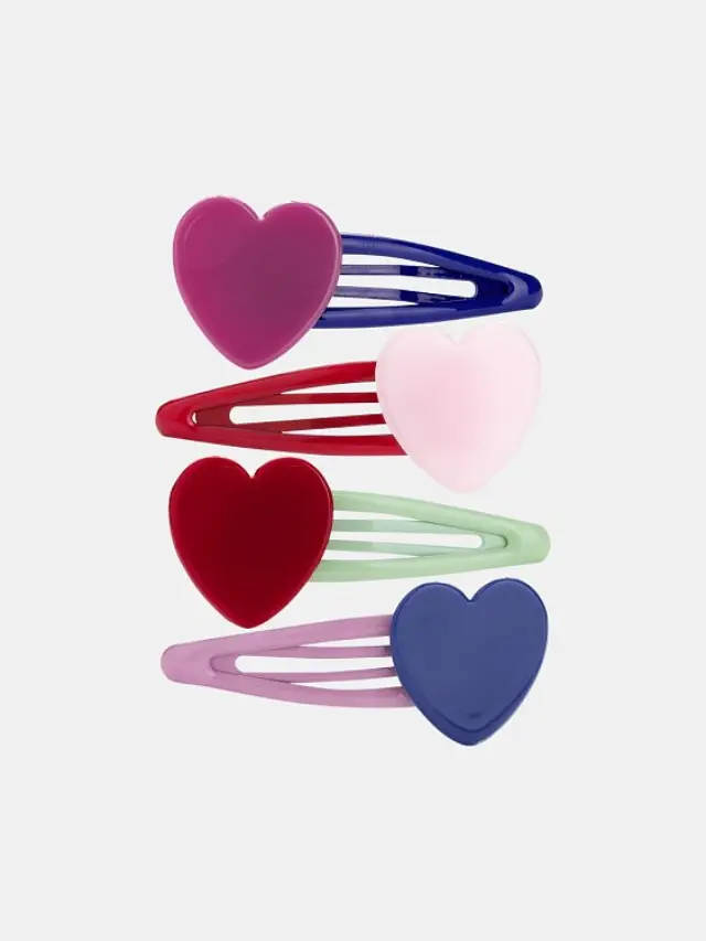 Παιδικά Κοκκαλάκια για Κορίτσια Lovely Hearts ΠΟΛΥΧΡΩΜΟ - One Size
