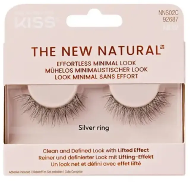 KISS the New Natural Silver Ring False Adhesive Lashes Single Pair | Απόχρωση 02
