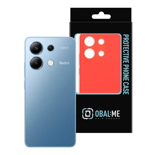 OBAL:ME Matte TPU Cover for Xiaomi Redmi Note 13 4G Red 3
