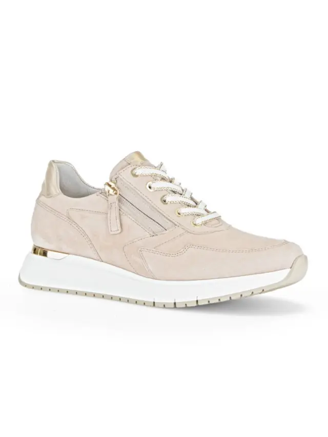 Gabor Sneakers Γυναικείο δέρμα Nubuck/δέρμα Μπεζ GAB/46448 33-OAK/PLATINO 2