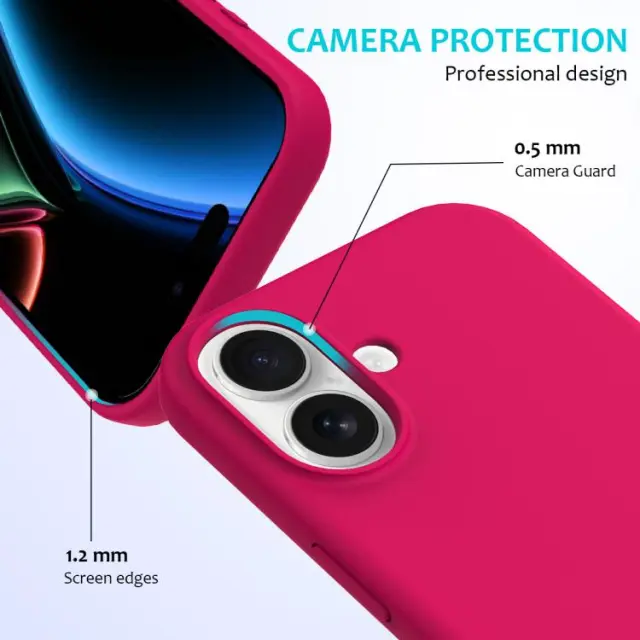 Solid Colour Θήκη για iPhone 17-Rose Red OEM 2