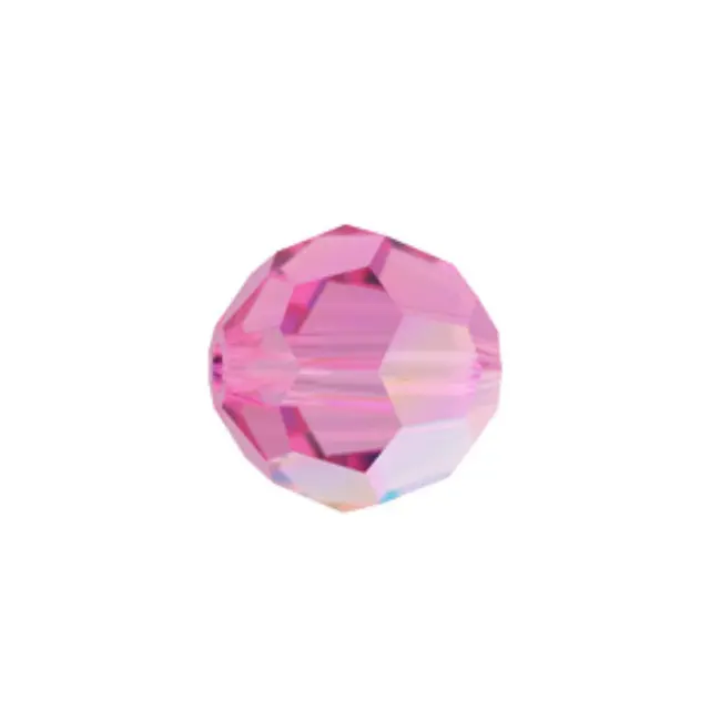 Swarovski 5000 Faceted Round Rose AB 6mm - 10τεμ