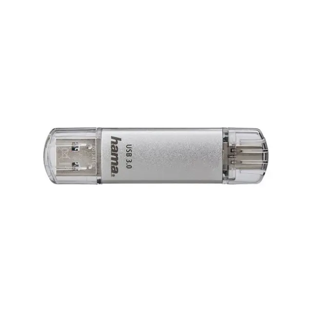 Hama USB Stick C-Laeta 64GB USB-C / USB-A Silver (00124163)