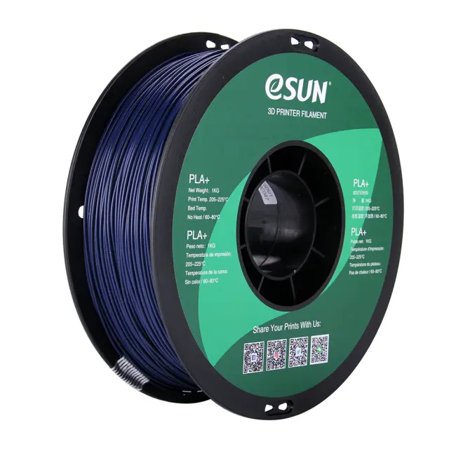 Esun PLA+ 3D Printer Filament 1.75mm Dark Blue 1kg