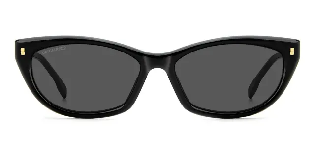 Dsquared2 Unisex Γυαλιά Ηλίου με Μαύρο Σκελετό και Γκρι Φακό D2 0209/G/S 807/IR 3