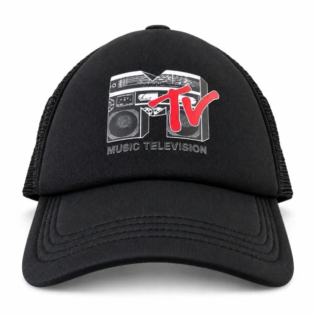 Ghetto MTV Trucker Cap – Black