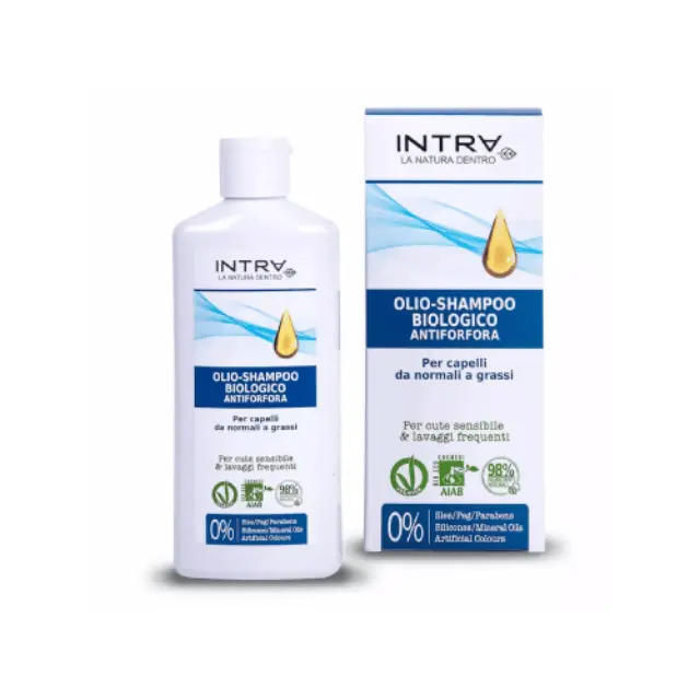 Intra Bio Anti-Dandruff Oil Shampoo Normal to Oily Hair Αντιπιτυριδικό Σαμπουάν Ειδικό για Λιπαρά Μαλλιά και Τριχωτό, 200ml