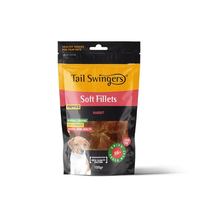 Tail Swingers Απαλό Φιλέτο Κουνελιού για Κουτάβια 100gr