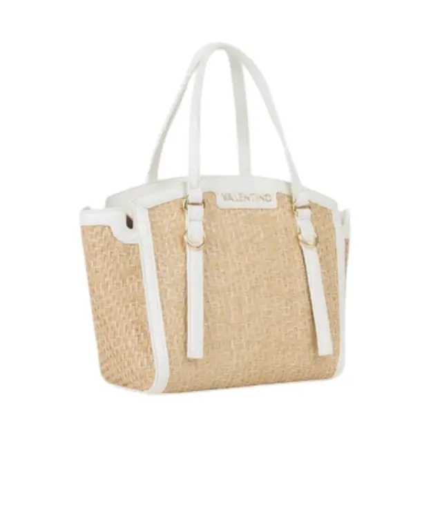 Valentino Bags - Γυναικεία Τσάντα Ώμου Demetra VBS9R904-669 Μπεζ/Λευκό 2