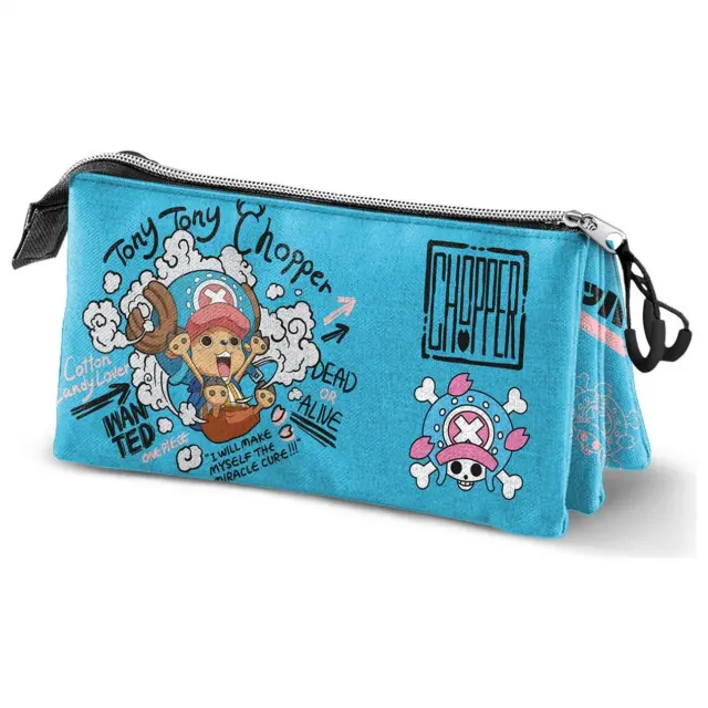 Κασετίνα τριπλή One Piece Chopper triple pencil case