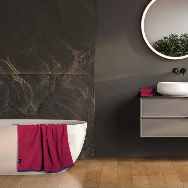 Πετσέτες Σετ 3Τεμ 30x50-50x90-70x140 480gsm Cozy Greenwich Polo Club 4104 Bordeaux 100% βαμβακερό 3