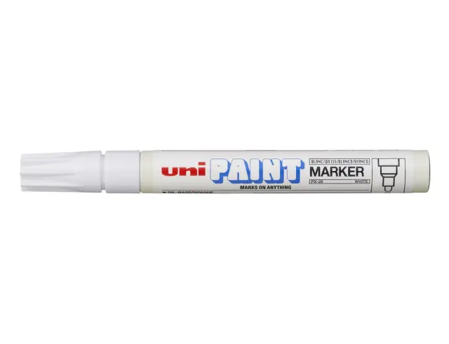 Μαρκαδόρος Σχεδίου Uni Paint Marker PX-20 Medium με πάχος μύτης 2.2-2.8mm - ΛευκόPX-20-AΣΠPO