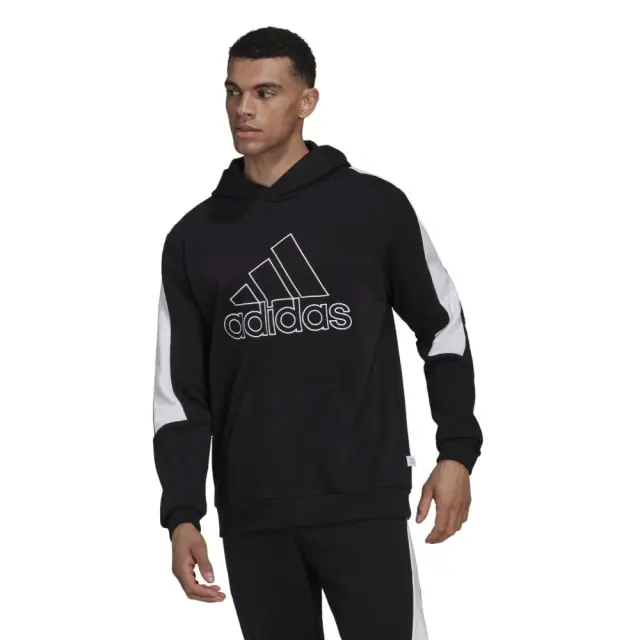adidas Badge of Sport Hoodie (HK4547-Black) - Μαύρο