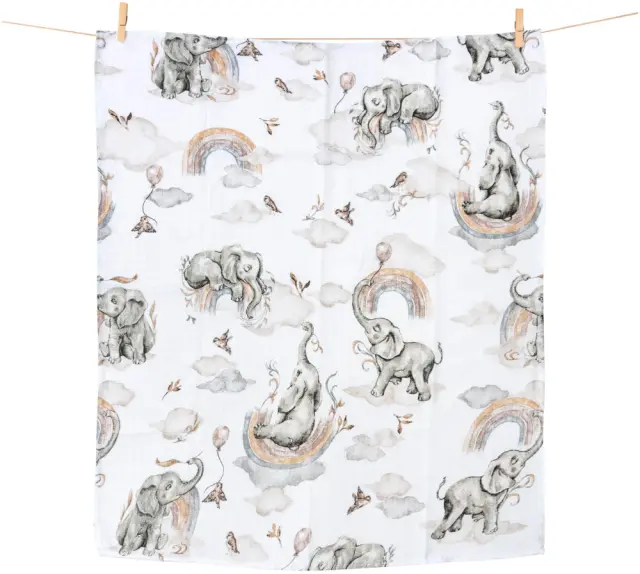 Πάνα Muslin 70x80cm Elephnats Paradise 5904506822751 2