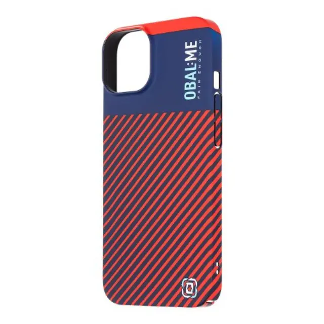 OBAL:ME Flossy Stripes Cover for Apple iPhone 14 Blue/Red
