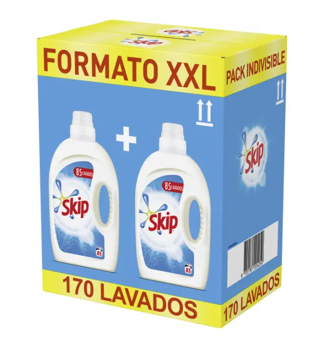 Skip Active Clean Υγρό Απορρυπαντικό Ρούχων 2×85 Μεζούρες Συνολο 170 μεζουρες
