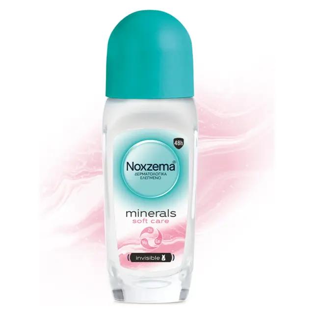 Noxzema Minerals Soft Care Anti-Transpirant Αποσμητικό 48h σε Roll-On 50ml 3