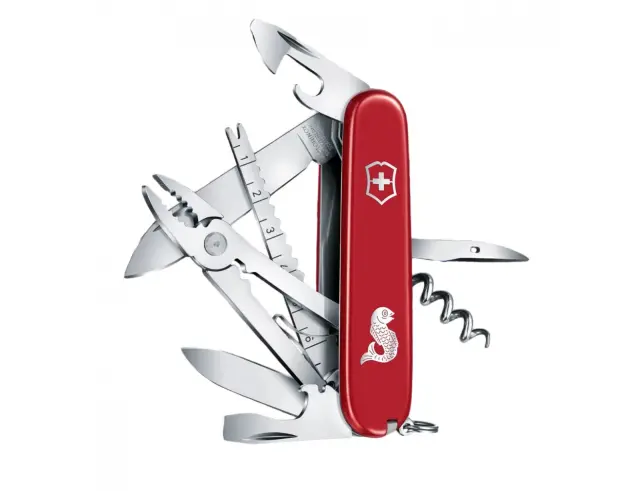 Ελβετικός Σουγιάς Victorinox Angler με 19 λειτουργίες και μήκος 9.1cm - Red1.3653.72 2