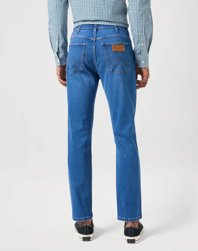 Wrangler Ανδρικό LARSTON 812 RUSTIC Τζιν Παντελόνι – Blue - 40W 34L 2