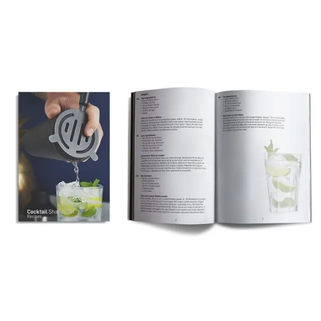 Mikamax® Cocktail Shaker Set - Matt Black 3